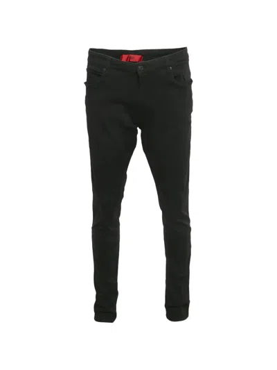 Pre-owned Hugo Boss Stretch Trousers In Black