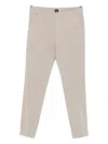 Hugo Boss Stretch Twill Trousers In Neutral