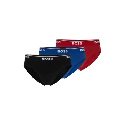 Hugo Boss Stretch-cotton Briefs In Animal Print