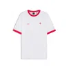 Hugo Boss Stretch-cotton T-shirt With Country Flag And Logo In White