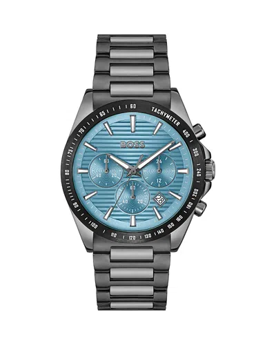 Hugo Boss Strike Chronograph, 41mm In Blue/black