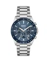 Hugo Boss Strike Chronograph, 41mm In Blue/silver