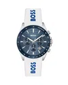 Hugo Boss Strike Chronograph, 41mm In Blue/white