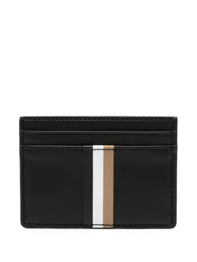 Hugo Boss Kartenetui Mit Streifen In Schwarz