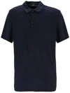 Hugo Boss Stripe-detailing Polo Shirt In Blue