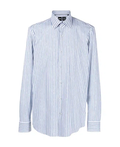 Hugo Boss Stripe-pattern Shirt In White