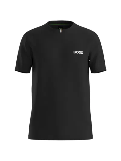 Hugo Boss Stripe T-shirt In Black