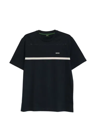 Hugo Boss Stripe T-shirt In Blue