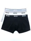 Hugo Boss Stripe-trim Logo-waistband Boxers In Multicolour