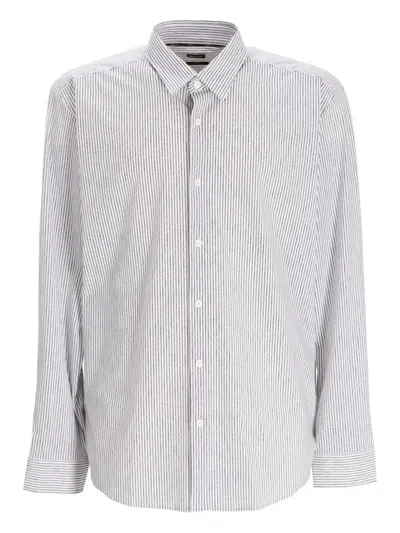 Hugo Boss Long-sleeved Shirt In White
