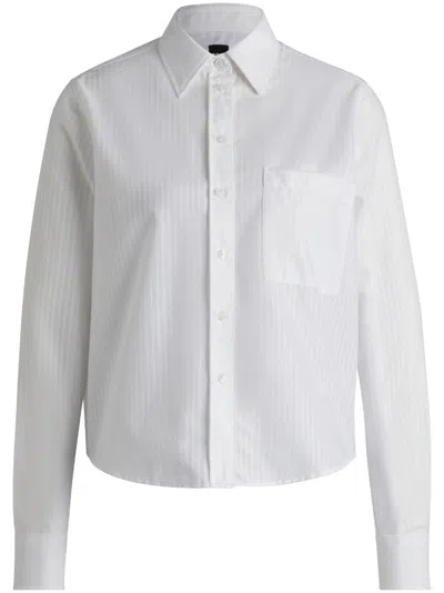 HUGO BOSS STRIPED COTTON SHIRT