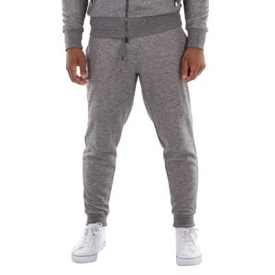Hugo Boss Striped Cuff Drawstring Sweatpants In Gray
