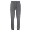 Hugo Boss Striped Cuff Drawstring Sweatpants In Grey