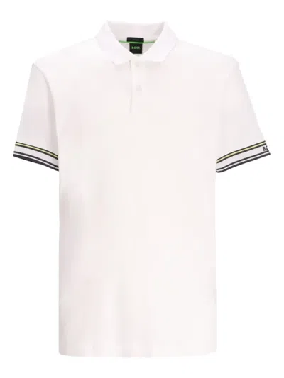 Hugo Boss Striped-cuff Polo Shirt
