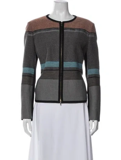 Pre-owned Hugo Boss Striped Jacket In Multi