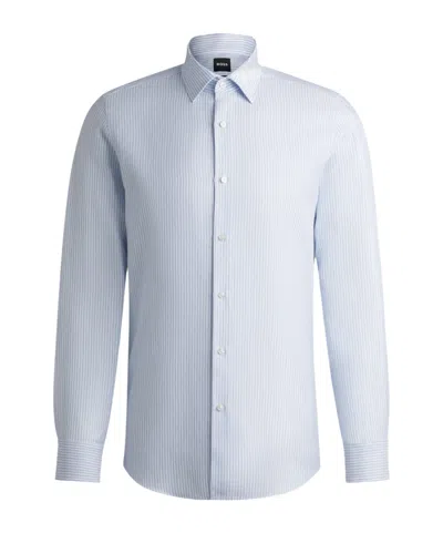 Hugo Boss Striped Shirt In White