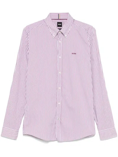 Hugo Boss Striped Shirt In White