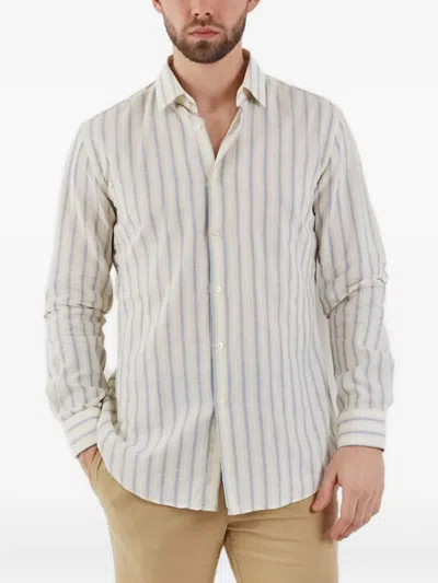 Hugo Boss Striped Shirt In White