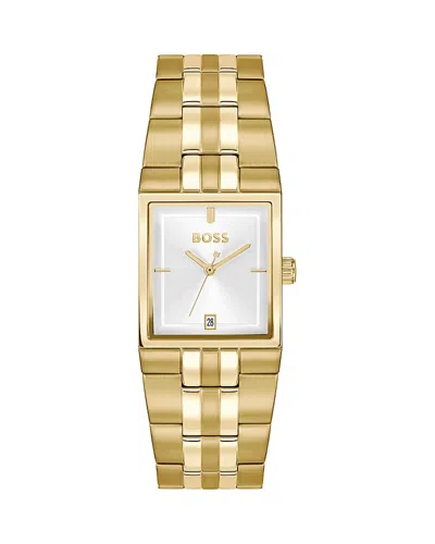 Hugo Boss Strivo Watch, 25.6mm In Gold