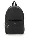Hugo Boss Structured Black Backpack With Subtle Logo Detail In Black