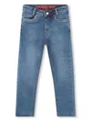 Hugo Boss Stud-detail Jeans In Blue