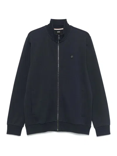 Hugo Boss Blue Cotton Blend  Sweatshirt