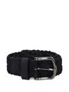 Hugo Boss Suede Belt In Blau