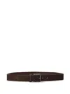 Hugo Boss Suede Belt In Brown