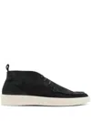 Hugo Boss Suede Boots In Blue