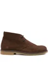 Hugo Boss Suede Desert Boots In Brown