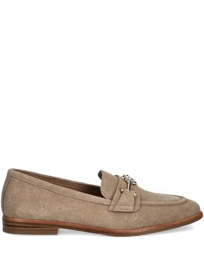Hugo Boss Suede Loafers In Neutrals