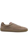 Hugo Boss Brown Beckham Edition Low-top Suede Sneakers In Brown