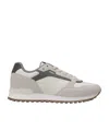Hugo Boss Suede Panel Sneakers In Multi