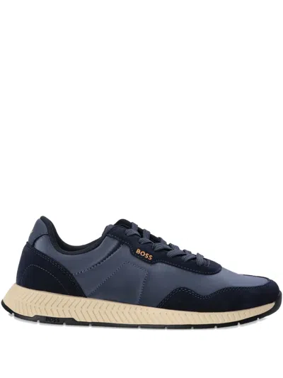 Hugo Boss Suede-panelled Sneakers