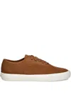 Hugo Boss Suede Sneakers In Brown
