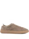 Hugo Boss Suede Sneakers In Burgundy