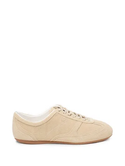 Hugo Boss Suede-finish Lace-up Sneakers In Neutral