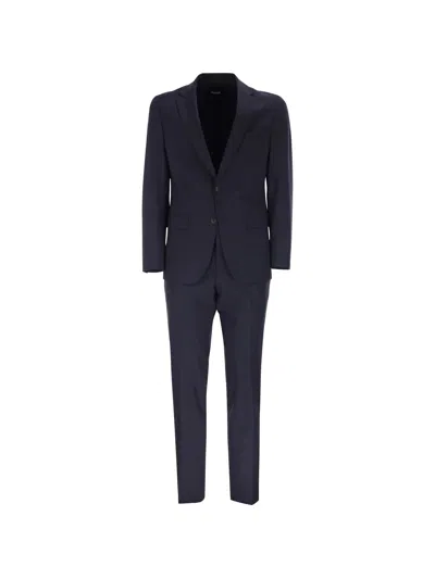 Hugo Boss Boss Men Stretch Virgin Wool Blend Suit In Blue