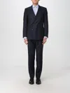 Hugo Boss Wool Double-breasted Suit In Blue