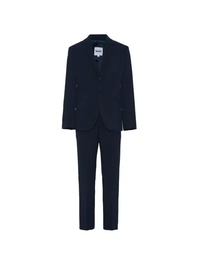 Hugo Boss Kids' Completo Giacca E Pantalone In Blue