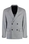 Hugo Boss Boss Prince Of Wales Checked Jacket In White