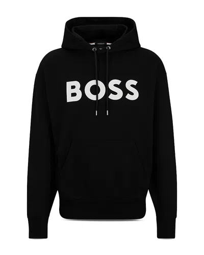 HUGO BOSS SULLIVAN COTTON LOGO PRINT REGULAR FIT HOODIE