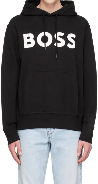 Hugo Boss Sullivan Hoodie Sweatshirt In Black