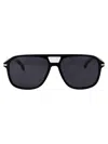 Hugo Boss Boss Green Horn Acetate Sunglasses In Black