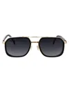 Hugo Boss Boss 55mm Rectangular Sunglasses In Gold