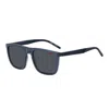Hugo Boss Hugo Hg 1304/s Kb7/9o Men's Sunglasses - Transparent Grey Frame, Grey Gradient Lenses In Blue