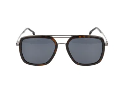 Hugo Boss Sunglasses In Dark Havana Ruthenium