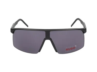 Hugo Boss Sunglasses In Matte Black White