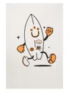 Hugo Boss Surfing-character Sweatshirt In White