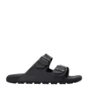 Hugo Boss Black Twin Strap Sandals In Black